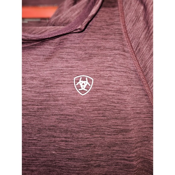 Ariat Tech Heat Series Women's Merlot Pullover Hoodie - Picture 2 of 8